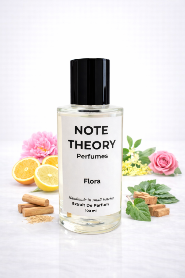 Note Theory Flora Perfume floral fragrance bottle