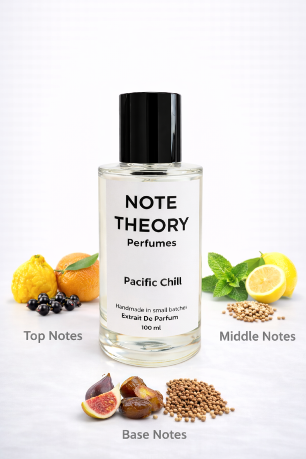 Note Theory Pacific Chill Perfume citrus fresh fragrance bottle