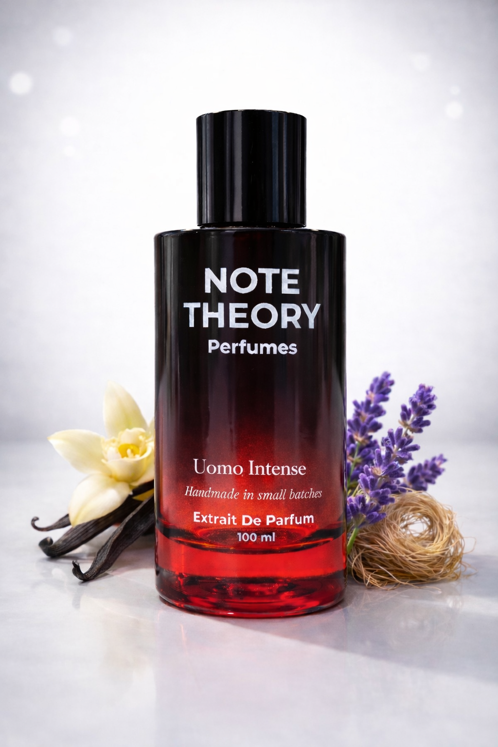 Note Theory Umo Intense Perfume bottle with deep woody and amber character